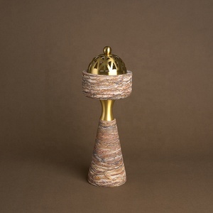 Khuyến <span class=keywords><strong>m</strong></span>ãi nóng: Đốt trầ<span class=keywords><strong>m</strong></span> hương đá tự nhiên Travertine Bakhoor Mubkhar, hương thơ<span class=keywords><strong>m</strong></span> Ả Rập, trang trí nhà cử<span class=keywords><strong>a</strong></span> khách sạn, lư hương đá cẩ<span class=keywords><strong>m</strong></span> thạch - Product Image 5