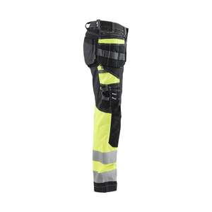 BLAKLADER - 719613709933D18 Women's Hi-vis <b>trousers</b> with <b>stretch</b> <b>Black</b>/Yellow - EAN 7330509877531 HI-VIS WORKWEAR - Product Image 4
