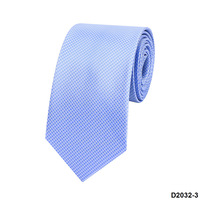 Cravate en polyester pour homme, 8 cm, nouvelle collection, motif à petits carreaux, cravate formelle pour le travail quotidien, les banquets et les mariages, vente en gros en stock