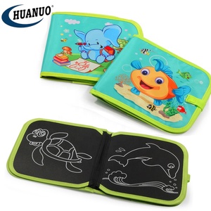 Livre de dessin doux de bébé de couleur de griffonnage drôle livre de <span class=keywords><strong>tableau</strong></span> noir de <span class=keywords><strong>craie</strong></span> magique avec 8 pages - Product Image 2