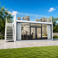 Maison préfabriquée de 20 pieds en panneaux sandwich d'acier respirants, design ferme, pour hôtel, conteneur, bureau mobile, boutique, villa