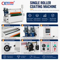 Machine de revêtement automatique UV à rouleau unique, applicateur de couche de finition fine de précision pour meubles, panneaux MDF, revêtements de sol SPC, panneaux de silicate de calcium