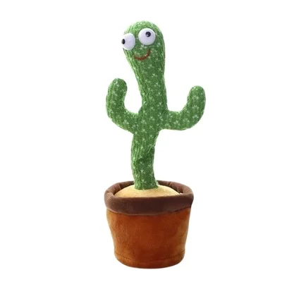 Новое поступление, новинка, забавные игрушки CPC, забавный кактус, набивной плюшевый пение, пение, виггли, вечеринка, Детская развивающая игрушка