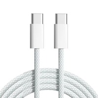 Câble de charge rapide USB-C 60W 1M en nylon tressé durable pour iPhone 15/16/17 et iPad Pro Appareils iOS