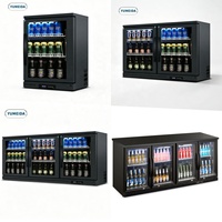 Refrigerador Comercial de Alto Rendimiento con Barra Trasera y Puerta de Vidrio con Iluminación LED para Bebidas en Pubs y Restaurantes