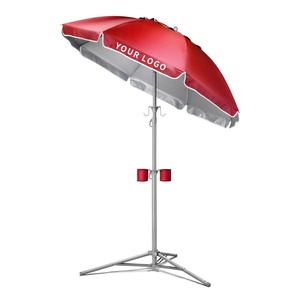 Portable Beach Umbrella Quick Dry Sun Shade UPF 50 Lightweight Sand Anchor for Seaside Picnic Camping Outdoor Umbrella - Product Image 1