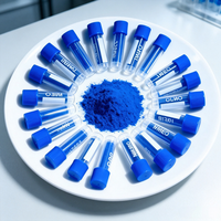 Approvisionnement direct usine : Poudre de peptide lyophilisé GHK-Cu (Cuivre bleu) de haute pureté (99%), matière première cosmétique, peptide de collagène