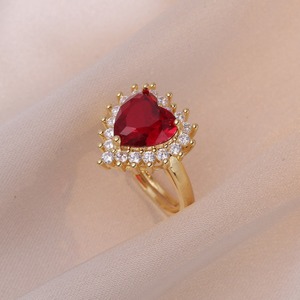 Juego <span class=keywords><strong>de</strong></span> Joyería <span class=keywords><strong>de</strong></span> Cuatro Piezas con Collar y Aretes <span class=keywords><strong>de</strong></span> Corazón Rojo para Mujer, Serie <span class=keywords><strong>de</strong></span> Moda <span class=keywords><strong>de</strong></span> Lujo <span class=keywords><strong>de</strong></span> Alta Gama - Product Image 4