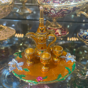 <span class=keywords><strong>Artigianato</strong></span> <span class=keywords><strong>Etnico</strong></span> dello Xinjiang, Piccola Bottiglia di Vino in Metallo, Regali, Ornamenti Colorati, Utensili Incisi, Armatura Commemorativa per Compleanno - Product Image 5