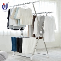 Youlite 0202D X Forme Pliant Portatif Extérieur Vêtements Linge Etendoir En Tissu Stand
