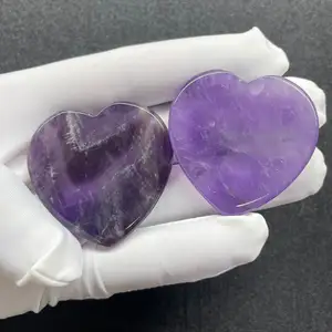 Wholesale amethyst stone manufacturer : moonstone palm stone with flash