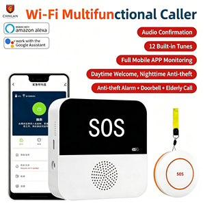 Bouton d'appel d'urgence SOS WiFi Tuya, téléavertisseur sans fil pour personnes âgées, patients, alerte médicale <span class=keywords><strong>de</strong></span> <span class=keywords><strong>chute</strong></span>, alarme <span class=keywords><strong>de</strong></span> sécurité à domicile - Product Image 1