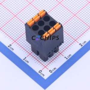 KF2EDGKS-3.5-2*3P Plug-in Terminal Block P=3.5mm Connector ( Connector Type: Male Plug )( Construction: 2x3P )( Pitch: 3.5mm ) - Product Image 1
