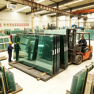 Verre trempé transparent ultra-fin <span class=keywords><strong>de</strong></span> haute qualité, découpé sur mesure pour murs-rideaux, escaliers et usage industriel - Product Image 2