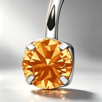 Anneau de nombril hypoallergénique en acier 316L à quatre griffes avec zircon cubique 5A, bijou de piercing étincelant pour l'été