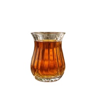 Nouvelle arrivée : Verre à boire en verre 145ml-500ml, verre à boire transparent côtelé pour le thé et la maison