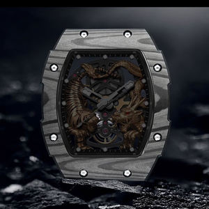 Oriental Dragon Tiger Barrel Hollow <span class=keywords><strong>Reloj</strong></span> mecánico impermeable para <span class=keywords><strong>hombre</strong></span> <span class=keywords><strong>Reloj</strong></span> automático de esqueleto luminoso de 42mm para <span class=keywords><strong>hombre</strong></span> - Product Image 4