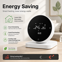 Controlador de Calefacción por Suelo Radiante Tuya, Termostato Inteligente Inalámbrico RF Programable para Caldera de Gas con Alexa, Yandex y Google