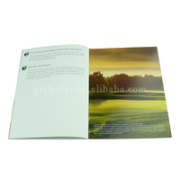 Impression de brochures personnalisées en papier d'art avec reliure à cheval et pelliculage, fabriquées en Chine