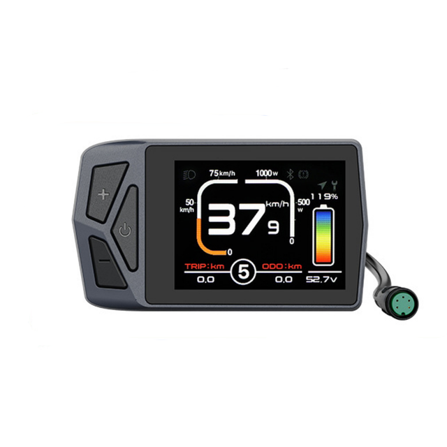 For Model 135 EBike Motor LCD Display Meter Waterproof Backlight Screen Speed Odometer Power Indicator Electric Bike