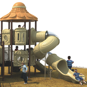 Nhà sản xuất tùy chỉnh sân chơi lớn ngoài trời của Công viên trẻ em, cầu trượt kết hợp trẻ em Bộ lạc cổ xưa - Product Image 3