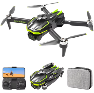 Dron B6 4K HD con Cámaras Duales, Quadcopter Plegable con Luces LED, Control Remoto con Pantalla, Control por Aplicación, Fotografía Aérea para Principiantes - Product Image 2