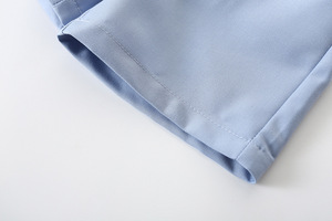 Conjunto de Ropa de Verano 2026 para Niños, Camisa con Corbata de Moño y Pantalones Cortos con Tirantes, 2 Piezas - Product Image 6