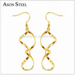 Boucles d'oreilles pendantes plaquées or pour femme – Bijoux fantaisie en promotion - Product Image 3