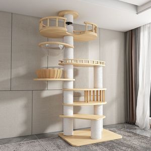 <span class=keywords><strong>Árbol</strong></span> para Gatos Moderno <span class=keywords><strong>de</strong></span> Madera Maciza Ecológica <span class=keywords><strong>de</strong></span> 5 Niveles, 60 cm <span class=keywords><strong>de</strong></span> Altura, Montaje sin Perforaciones, Estructura para Escalar para Gatos en Sala <span class=keywords><strong>de</strong></span> Estar, DEM/DOM Disponible - Product Image 3