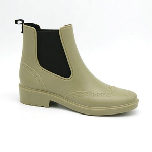 Ladies Fashion Shoes with Double Elastic and Back <strong>Pull</strong> Loop Outdoor Rain Shoes <strong>Waterproof</strong> Rain <strong>Boot</strong> - Product Image 4