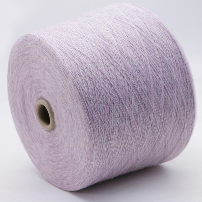 Long Hair Mohair Yarn Color-Spun 9&13 NM Sustainable for Women Shaker Cardigan Modernist Knitwear Wholesale for Garment Knitting
