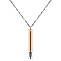 Stylo à vapeur sans tabac en acier inoxydable, tendance, avec chaîne en bambou, aide au sevrage tabagique, collier respiratoire aux herbes