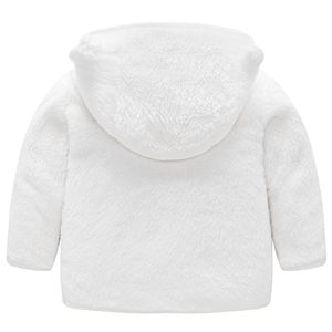 <span class=keywords><strong>Veste</strong></span> polaire à capuche pour bébés garçons et filles, manteau <span class=keywords><strong>Teddy</strong></span> zippé avec motif ours mignon, en Sherpa doux, coupe courte, pour printemps et automne, vêtement d'extérieur chaud avec poches - Product Image 3