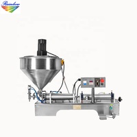 Machine de remplissage semi-automatique à piston pour pâte de tomate à haute viscosité, industrie alimentaire
