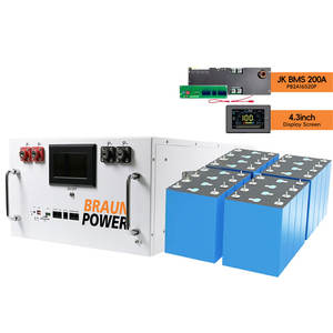 EU PL Stock 48 В 16 кВтч LifePO4 комплект аккумуляторных батарей DIY Case Kit + 16pcs EV MB31Cells набор для активного баланса 314AH JK BMS - Product Image 1