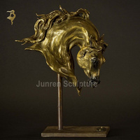 Antique Bronze Homme Chevauchant Chameau Sculpture Personnalisé-Imprimé Ancien Style Arabe Modèle En Métal Plaqué Et Poli Ange Anime Thèmes
