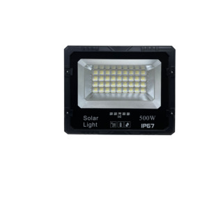 ไฟสปอร์ตไลท์ LED พลังงานแสงอาทิตย์ 500W IP65 แสงเดย์ไลท์ 5000K ตัวเรือนอะลูมิเนียม ติดตั้งบนพื้นผิว สำหรับสวนภายนอกอาคาร ได้รับการรับรองมาตรฐาน CE พร้อมรีโมท - Product Image 4