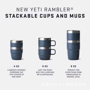 Nouvel ensemble de 3 mini-tasses génériques en acier inoxydable 304 à double paroi isolées sous vide pour lait et café - Product Image 4