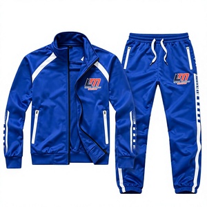 Survêtement pour homme Long Mission, bleu, manches longues, uni, 100% coton, séchage rapide, coupe classique, poches latérales, style hiver, à capuche - Product Image 3