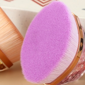 Haute qualité violet clair Portable visage poudre <span class=keywords><strong>brosse</strong></span> plat haut étoile fluide Quicksand paillettes fond de teint maquillage poudre <span class=keywords><strong>brosse</strong></span> - Product Image 5