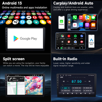 Autoradio Android 1 + 32/2 + 32 7 9 10 pouces écran tactile 2.5D GPS DSP universel autoradio lecteur multimédia compatible CarPlay