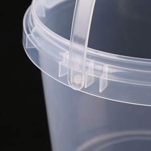 Utensílios De Cozinha De Plástico Transparente Caixa De Doces Balde De Pipoca Balde De Chá Banheiras De Doces De Algodão Vazio Tambor Tambor Tambores De Armazenamento - Product Image 3