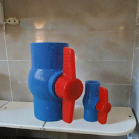 Vanne à boisseau sphérique en PVC personnalisable, accessoires pour tuyaux d'eau en plastique avec support OEM