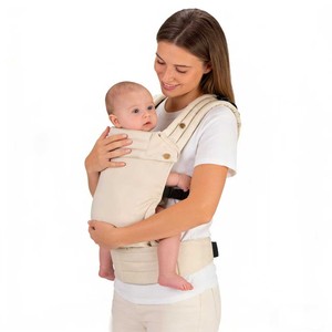 Portabebés Beige Personalizable Multifuncional Plegable con Capacidad de Carga de 15 kg para Niños de 0 a 3 Años - Product Image 1