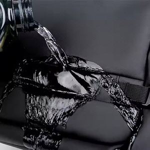 Sac à dos pour ordinateur portable imperméable pour homme, vente chaude, nouveau sac de voyage multifonctionnel en PU avec fermeture à glissière et port USB - Product Image 5