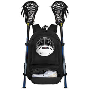 Sac à dos de sport souple à double usage grande capacité pour adolescents, sac à dos de hockey, bâton, casque, équipement de compétition pour l'école - Product Image 2