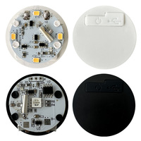 Lampe tactile à capteur de vibration rechargeable, lumière de nuit LED, accessoires pour chevet, base en céramique, lumière de sommeil portable blanc chaud