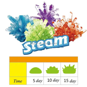 Kit expérimental de science de croissance en cristal avec vitrines facile bricolage STEM jouet expérience de laboratoire <span class=keywords><strong>cadeau</strong></span> éducatif pour enfants adolescents garçon - Product Image 4