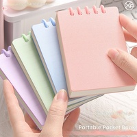 Mini Cuaderno A7 de Hojas Sueltas, 60 Hojas, Regalo, Pequeño, Compacto, para Uso Diario, Libro de Vocabulario de Alta Calidad