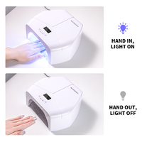 Lámpara UV LED Automática de Alta Potencia para Uñas, Máquina de Fototerapia de Plástico con Enchufe Estadounidense para Esmalte y Pegamento de Uñas, Secado Rápido para Arte de Uñas